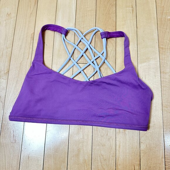 lululemon athletica free to be wild size 8 Purple Sports Bra - Picture 4 of 6
